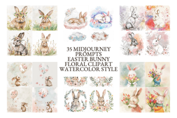 Download 35 Midjourney Prompts – Easter Bunny - Easter Collection