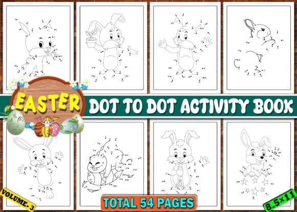 Download Easter Dot to Dot Activity Book Vol-3 - Easter Collection