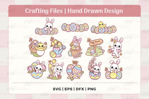 Download Happy Easter SVG Clipart Bundle - Easter Collection