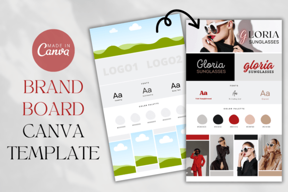 Download Brand Board Canva Template, Branding Kit - Branding kit Collection