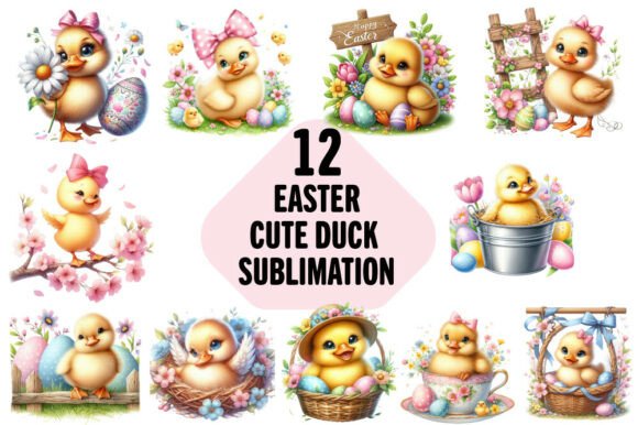 Download Cute Duck Clipart Easter - Easter Collection
