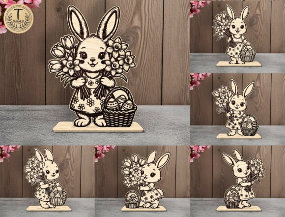 Download Easter Bunny Girl Cut File SVG Bundle - Easter Collection