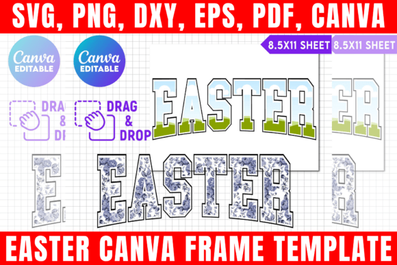 Download Easter Canva Frame Template - Easter Collection